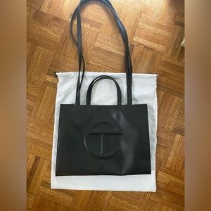 TELFAR Medium Black Shopper Bag